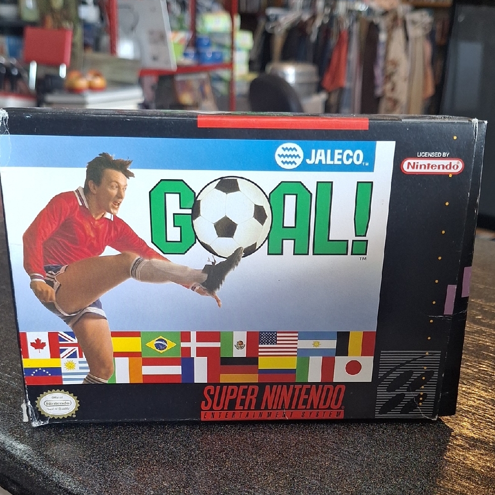 Goal! Super Nintendo Game - Black Box